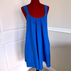 Maeve by Anthropologie Blue Cotton Swing Dress size S
